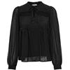 ONLY Onlmadonna L/S Top Wvn Camicia da Donna, Nero, S