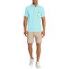 Nautica Men's Short Sleeve Solid Stretch Cotton Pique Polo Shirt, Bright Aqua, Small