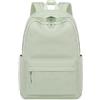 Bluboon Zaino scolastico per ragazze adolescenti borse per libri scuola superiore elementare borse per laptop in velluto a coste borse da viaggio da donna, Verde tinta unita., Zaini Daypack