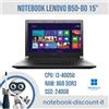 Lenovo Notebook 15,3" LENOVO B50-80 Cpu i3-4005u Ram 8gb DDR4 SSD 240Gb Win11Pro