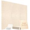 VINATO Bacheca in Feltro, 6 pezzi spessore 9 mm (30x30 cm) - Autoadesivo, Pannelli Acustici, Fonoassorbente, per Ufficio, Casa, Camera da Letto (Beige)