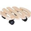 WAGNER - 20031801 Carrello per Piante, (Ø) 30 x (A) 8 cm, dur, Naturale