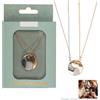 Boooh.it COLLANA ARMONIA E BENESSE CON YIN E YANG DIVISIBILI IN DUE PARTI | IDEA REGALO PER ADULTI E BAMBINI