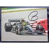LEWIS HAMILTON autografo Mercedes F1 - foto 18x13 cm photo hand SIGNED black 44