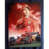 CHARLES LECLERC autografo Ferrari F1 - foto 18x13 cm photo hand SIGNED red