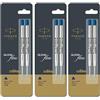 Parker Refill per penna a sfera Parker Quink Flow Penna a sfera a punta fine con...