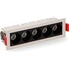 M LEDME Faretto Led da incasso Vienna 10W Rettangolare Cornice bianca Apertura 36 gradi Bianco caldo 3000K M LEDME