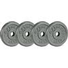 Athlyt Dischi pesi in ghisa con foro da 25 mm, 4 x 2,5 kg - Set per allenamento e home gym