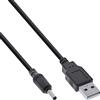 InLine® Cavo adattatore di alimentazione USB DC maschio a DC 3,5 x 1,35 mm, nero, 3 m