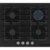 Bosch Piano cottura a gas PPP6AAI40 finitura nero opaco da 60 cm