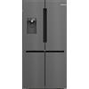 Bosch PRONTA CONSEGNA - Bosch Frigorifero side by side cross door a libera installazione KFI96AXEA finitura inox nero da 90 cm