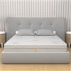 MiaSuite AILIME SRL Materasso alla Francese SFODERABILE Memory Foam 140X190 H 25 CM Matrimoniale Ortopedico Premium