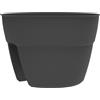 EDA Plastiques EDA 013585 G.ANT SX EDA vaso per ringhiera "OSAKA", diametro: 300 mm, antracite