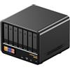 StarTech Mini PC NAS - WTR MAX - 11 alloggiamenti - Display secondario - Ryzen 7 Pro 8845HS 8 core fino a 5,1 GHz - Radeon 780M - HDMI+DP - Barebone senza RAM/SSD