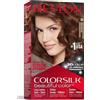 Revlon ColorSilk Colorazione Permanente Capelli Fai-da-te a Casa, Senza Ammoniaca e Arricchita con Cheratina, 46 - Castano-Marrone Dorato Medio