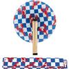 Fisura - Ventaglio pieghevole con motivo aragoste, ventaglio originale in carta, pai pai blu e bianco, accessorio per matrimonio, dettaglio per invitati, idea regalo per festa o cerimonia