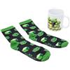 Stor Set Tazza Ceramica 325ml e Calzini Minecraft - Confezione Regalo - Colazione e Accessorio Tessile per Bambini