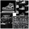 Generic Poster di sneaker (senza cornice, 20 x 25 cm, set di 4), decorazioni da parete hypebeast per amanti delle scarpe, stampe artistiche per camera di ragazzi e ragazze, in bianco e nero