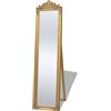 vidaXL Specchio Lungo Specchiera a Pavimento Stile Barocco 160x40 cm Dorato