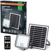 OSRAM Endura - Lampada solare da esterno a LED, per esterni, con luce di inondazione e pannello solare, cavo da 5 m, con telecomando e rilevatore di movimento PIR, 10 W, 1400 lm, 840, 4000 K, colore