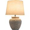 LIT AMPO Piccola lampada da tavolo ricaricabile senza fili in ceramica da 30,5 cm, con timer di telecomando, dimmerabile, lampada RGB dimmerabile per ristorante, sala da pranzo, soggiorno, camera da letto