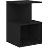 vidaXL Comodino Nero 35x35x55 cm in Legno Multistrato