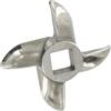 REBER ACCESSORI TRITACARNE COLTELLO TC. 5 INOX ACCIAIO INOX 18/10 AUTOAFFILANTE per tritacarne elettrico n.5