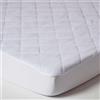 HOMESCAPES Coprimaterasso singolo certificato anallergico Oeko-Tex topper con fibre antibatteriche e gonna in tessuto elasticizzato profondo 30 cm