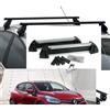 G3 MENABO BARRE PORTATUTTO RENAULT CLIO IV ANNO 2018 PORTASCI 4 PAIA ALLUMINIO 2 SERRATURE