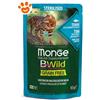 Monge Cat Bwild Grain Free Adult Sterilizzato Bocconcini Tonno - Bustina Da 85 Gr