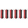 Huairdum Clip di bigodini per capelli, 6 pezzi di rulli per arricciare i capelli ondata di calore freddo Perm Rod Stick Parrucchiere Styling Perms Strumento con elastico(3cm / 1.2inch)