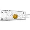 PREFER - Serratura laterale destra per serrande avvolgibili - Serratura laterale destra cilindro tondo - Sporgenza cilindro mm. 9 - 156 l x 55,4 h x 15,5 p mm