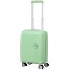 American Tourister Soundbox Mini - Maleta Infantil 47 x 32 x 21 cm, 22 L - Maleta Rígida de Mano, apta para la mayoría de aerolíneas incl. EasyJet - Ligera con 4 ruedas, Verde (Pastel Green)