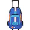 Get Trend Hot Wheels Zaino Trolley Bambino 2 in 1, Zaino Scuola Elementare con Ruote, Cartella per Ragazzi con Spallacci Imbottiti (Blu/Multi Hot Wheels)