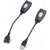 Bewinner Adattatore USB 2.0 a RJ45, Prolunga USB su Adattatore RJ45 Cat6 Cat5, Prolunga USB 2.0 su Cavo Prolunga Cat per Computer, Telefoni Cellulari, Mouse, Tastiere, Dischi U, Stampanti
