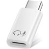Lizoak Adattatore audio USB-C per iPhone serie 17/16/15, iPad, Galaxy e dispositivi USB-C, qualità del suono Hi-Fi, controllo in linea, Plug and Play, bianco