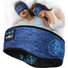 MUSICOZY Cuffie per dormire, ultra morbide, Bluetooth, per chi dorme di lato, blu MI