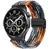 GIOPUEY Cinturini Magnetica Compatibile con Honor Watch 6, Cinturino in Morbido Nylon Intrecciato [Unisex] [Traspirante] - Colourful