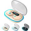 BOSONS Cuffie wireless a conduzione ossea, auricolari invisibili, cuffie leggere per dormire con modalità sonno, auricolari Bluetooth invisibili indolori per chi dorme di lato (beige)