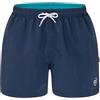 bugatti® - Costume da bagno da uomo in blu, verde, blu navy, rosso, nero o turchese, Marina (cintura interna turchese), XL