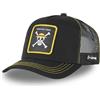 Capslab Equipaggio di Cappello di Paglia One Piece Nero Berretto da Camionista