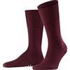 FALKE Airport M So lana cotone tinta unita 1 paio, Calzini Uomo, Rosso Barolo 8596, 39-40