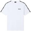 EA7 Emporio Armani T-Shirt Girocollo Logo Series in Cotone da Uomo, 7M001476 (IT, Testo, M, Regular, Regular, Bianco)