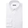 Van Heusen Big And Tall Men's Pinpoint Regular Fit Solid Button Down Collar Dress Shirt, White, 18.5 Neck 34-35 Sleeve