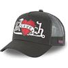 Von Dutch Cappellino da uomo e donna, berretto Trucker regolabile, Nero , Taglia unica