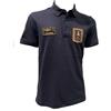 Aeronautica Militare Polo PO1927 da Uomo, Camicia, t-Shirt, Maniche Corte, Frecce Tricolori con Patch (IT, Testo, M, Regular, Regular, Blu Navy)