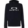 Oakley Full Hoodie Bark-Felpa con Cappuccio 2.0 con Zip, Nero/Bianco, S Uomo