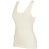 RAGNO Camiciola Donna Spalla Larga 85% Lana Merino e 15% Seta Articolo 074022, 002 Bianco Lana, 6-SESTA (EU XL - F 5 - USA L - GB 38)