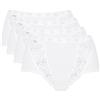 Sloggi Chic Maxi 4p, Slip Donna, Bianco (White), 54
