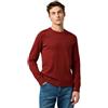 Wrangler - Maglione Uomo - vestibilità Regular - Knit Sweater - Fired Brick